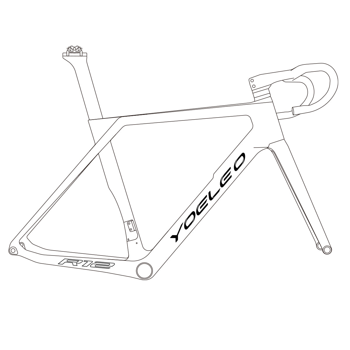 R12 DB ディスクブレーキバイク フレームセット